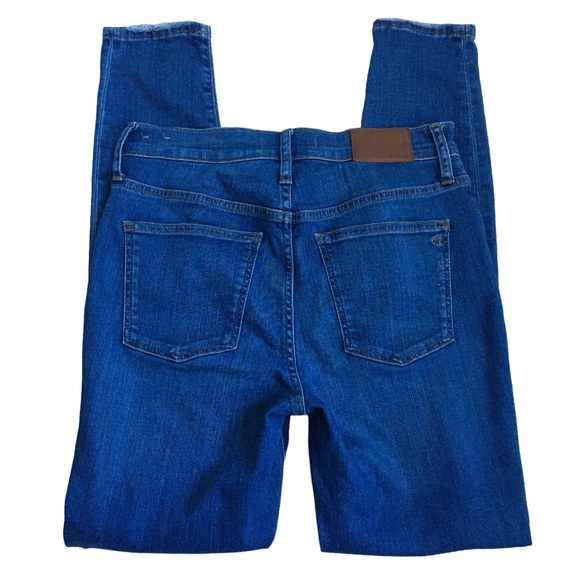 Madewell 9” Mid Rise Skinny Blue Denim Jeans 26 - Picture 6 of 17